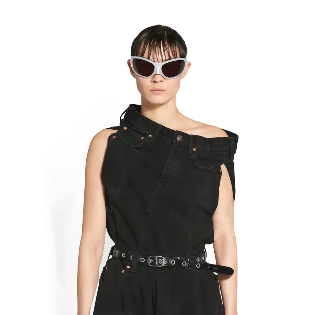 Women's Le Cagole Stud Belt in Black