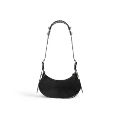 Women's Le Cagole Xs Shoulder Bag With Rhinestones in Black