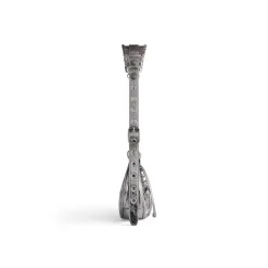 Women's Le Cagole Xs Shoulder Bag Metallized in Silver