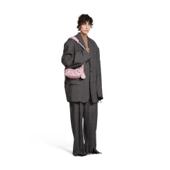 Women's Le Cagole Xs Shoulder Bag in Light Pink