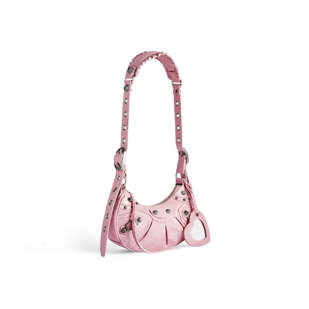 Women's Le Cagole Xs Shoulder Bag in Light Pink