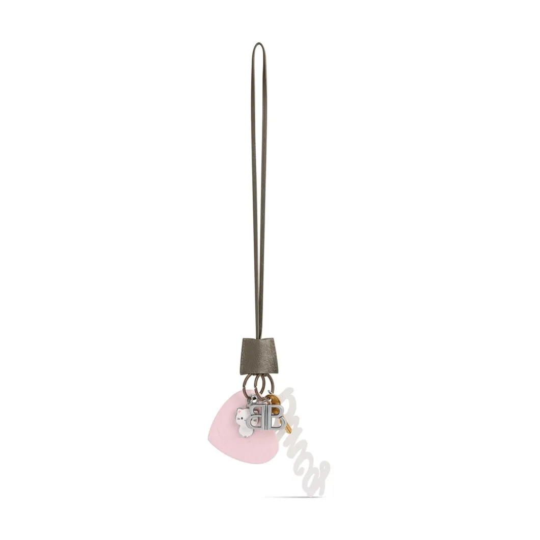 Women's Le City Charm Heart in Army Green/petal Pink