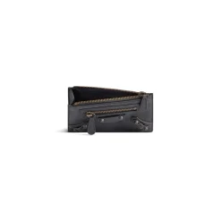 Women's Le City Long Coin And Card Holder in Black