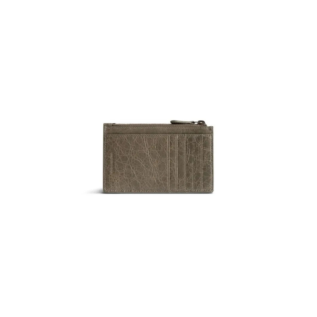 Women's Le City Long Coin And Card Holder in Army Green