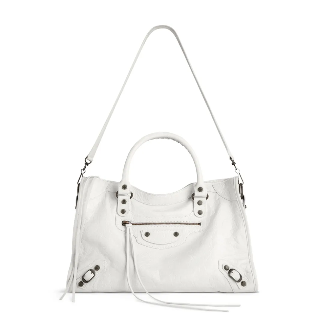 Women's Le City Medium Bag in Optic White