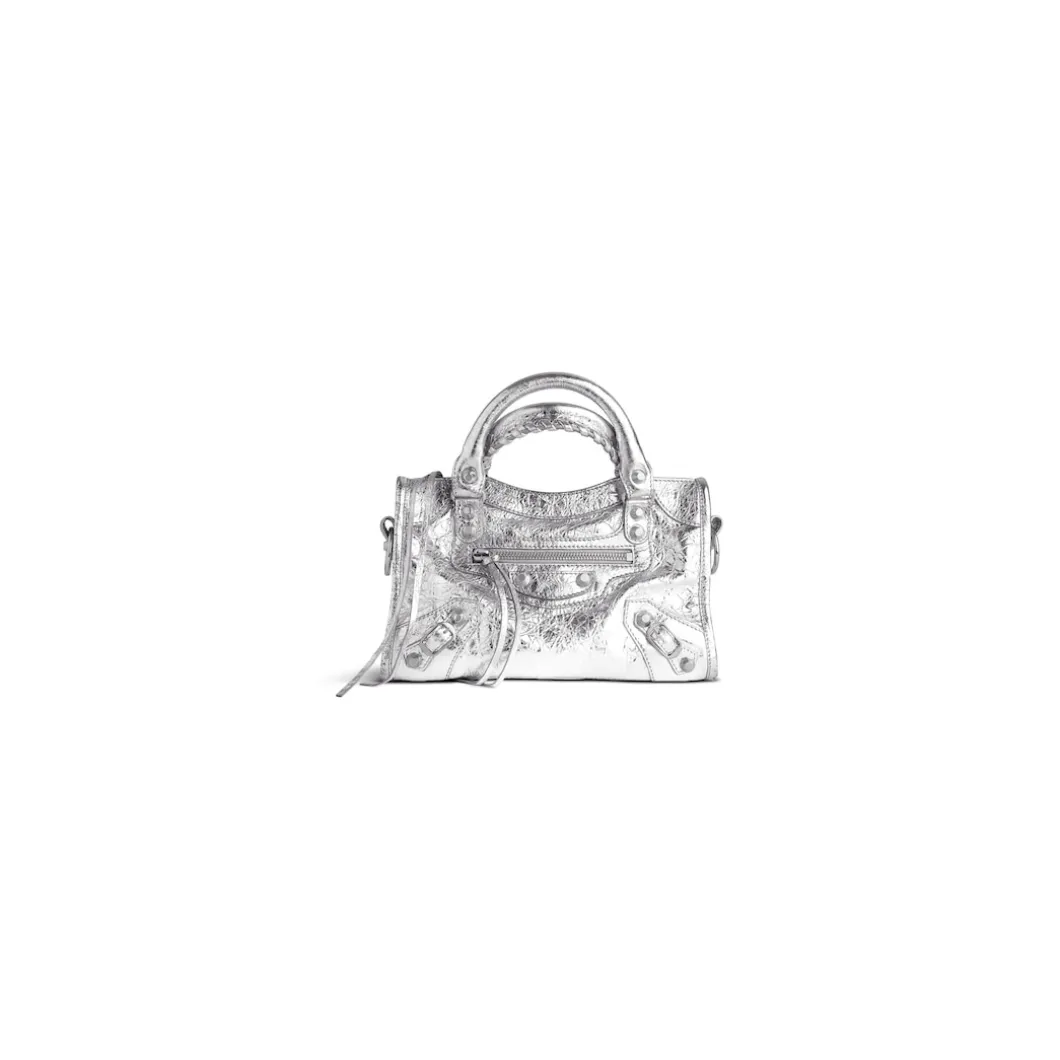 Women's Le City Mini Bag in Silver