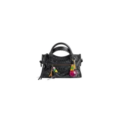Women's Le City Mini Bag With Charms in Black