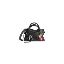 Women's Le City Mini Bag With Charms in Black