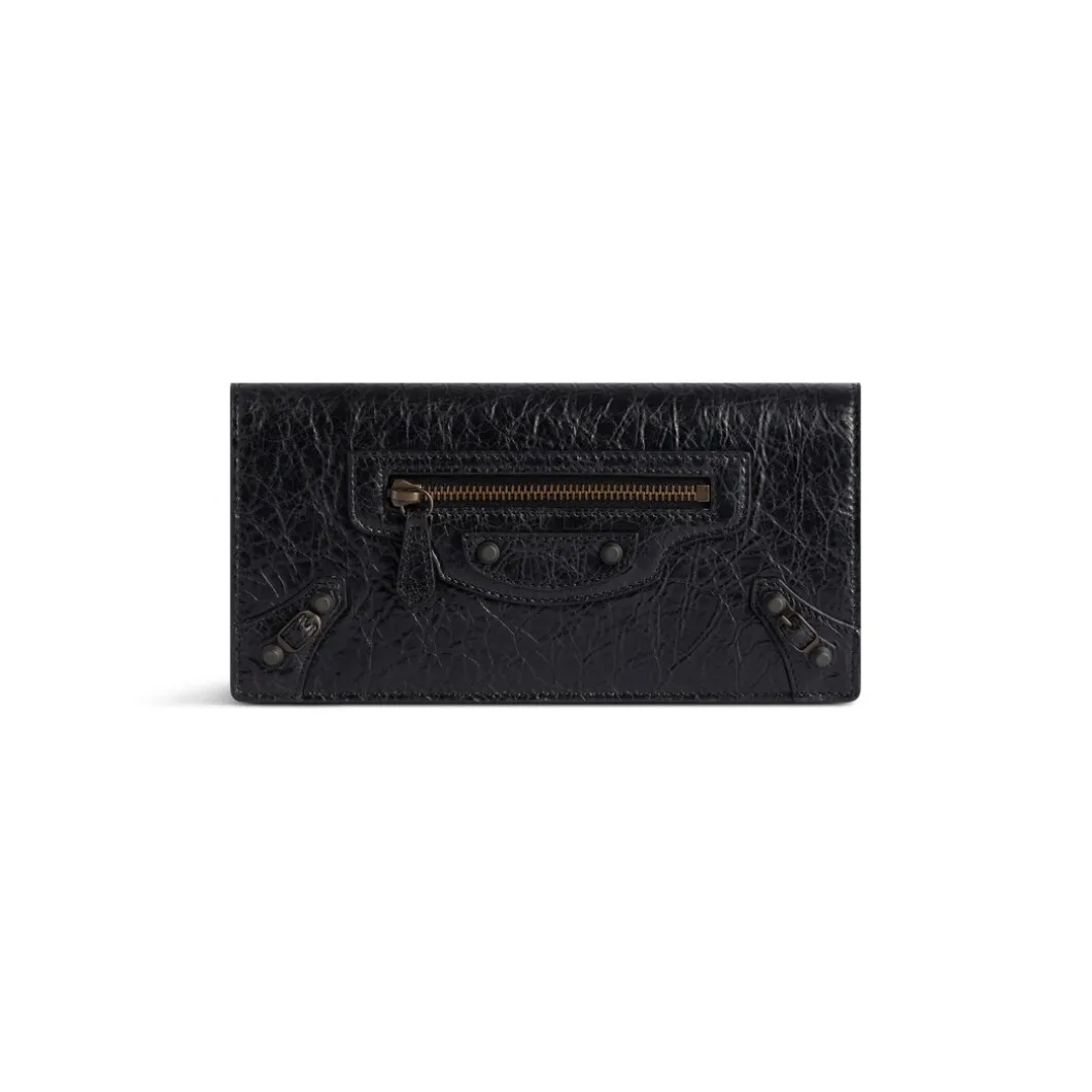 Women's Le City Money Long Wallet in Black