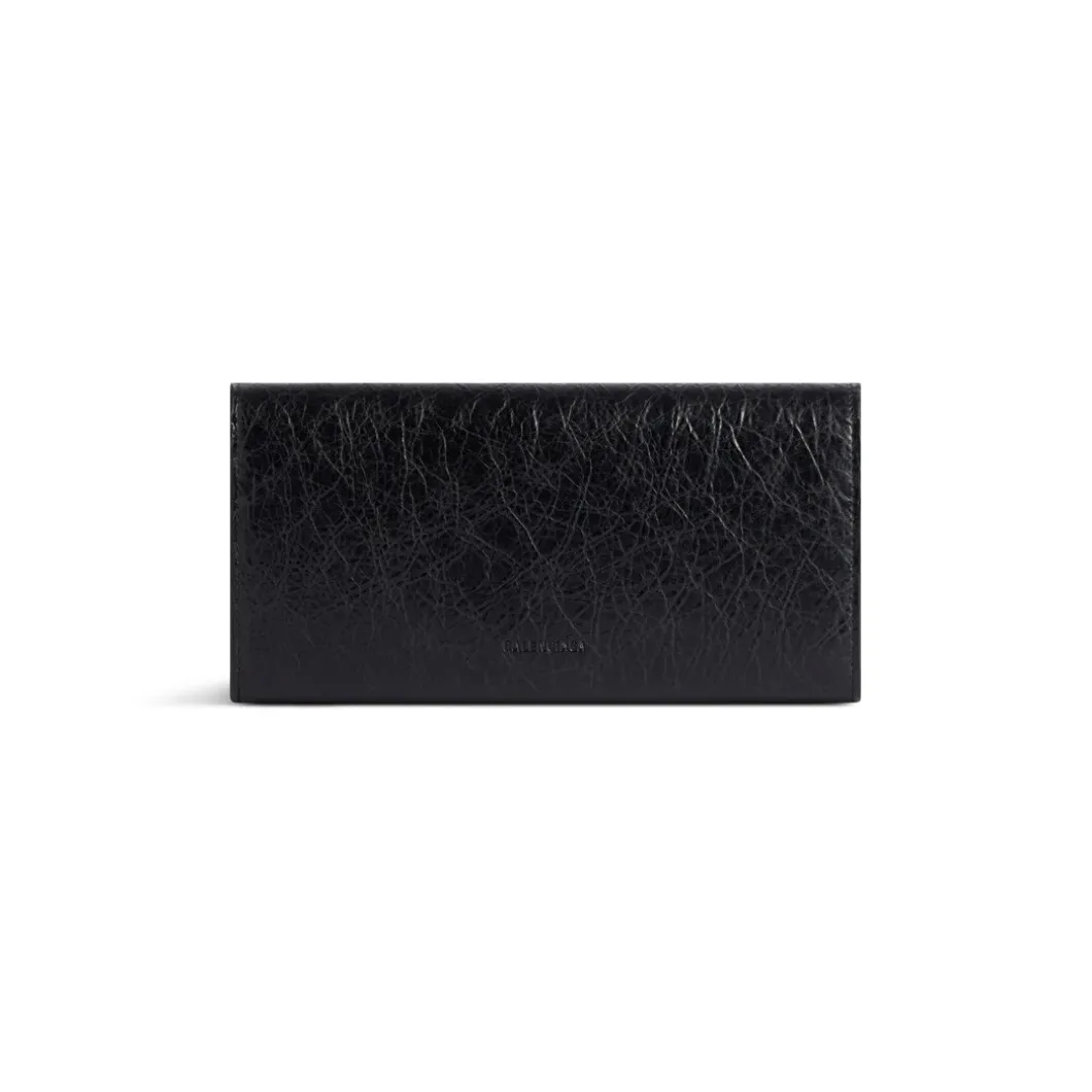 Women's Le City Money Long Wallet in Black