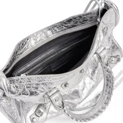 Women's Le City Small Bag Metallized in Silver