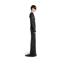 Women's Lingerie Maxi Dress in Black