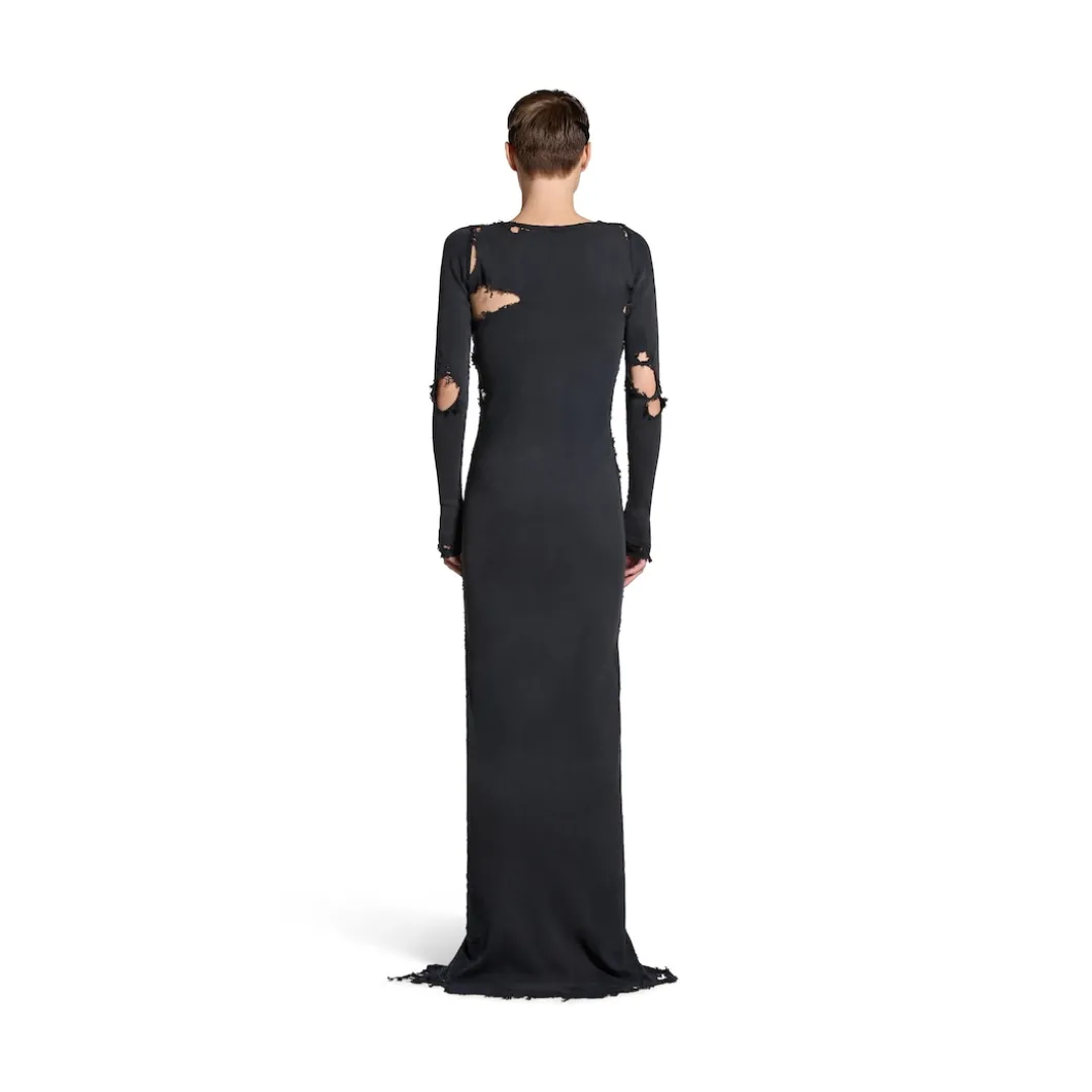 Women's Lingerie Maxi Dress in Black