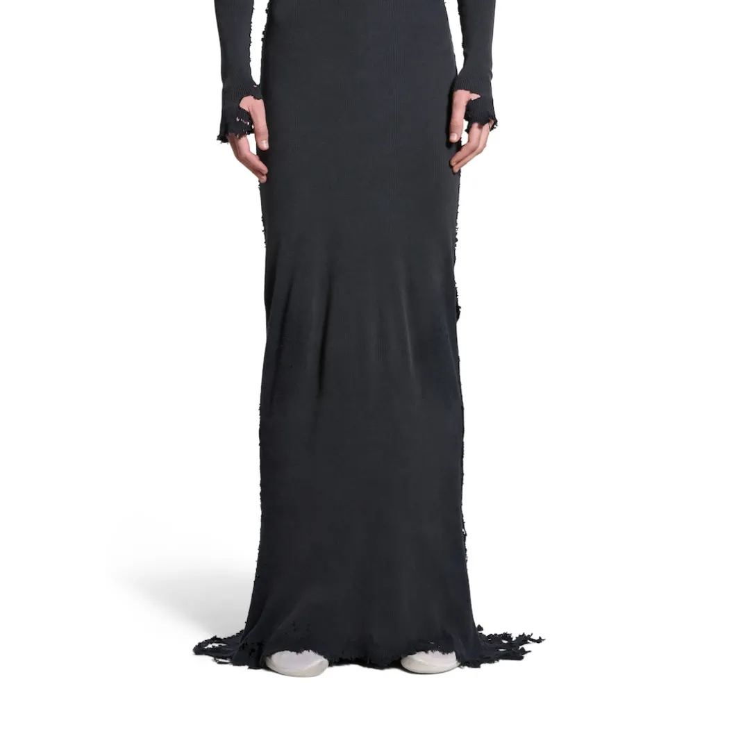 Women's Lingerie Maxi Dress in Black