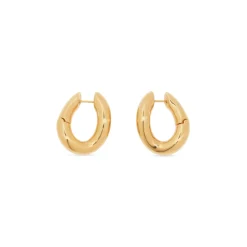 Women's Loop Earrings in Gold