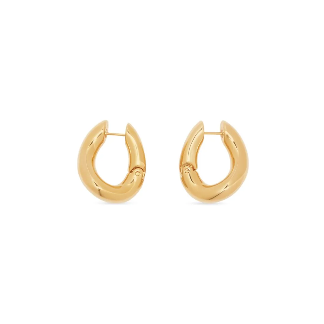 Women's Loop Earrings in Gold
