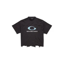 Women's Loop Sports Icon Cropped T-shirt in Black