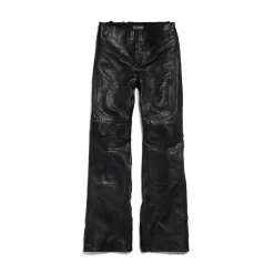 Women's Low Waist Biker Pants in Black