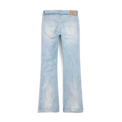Women's Low Waist Pants in Light Blue