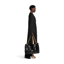 Women's Monaco Large Chain Bag in Black