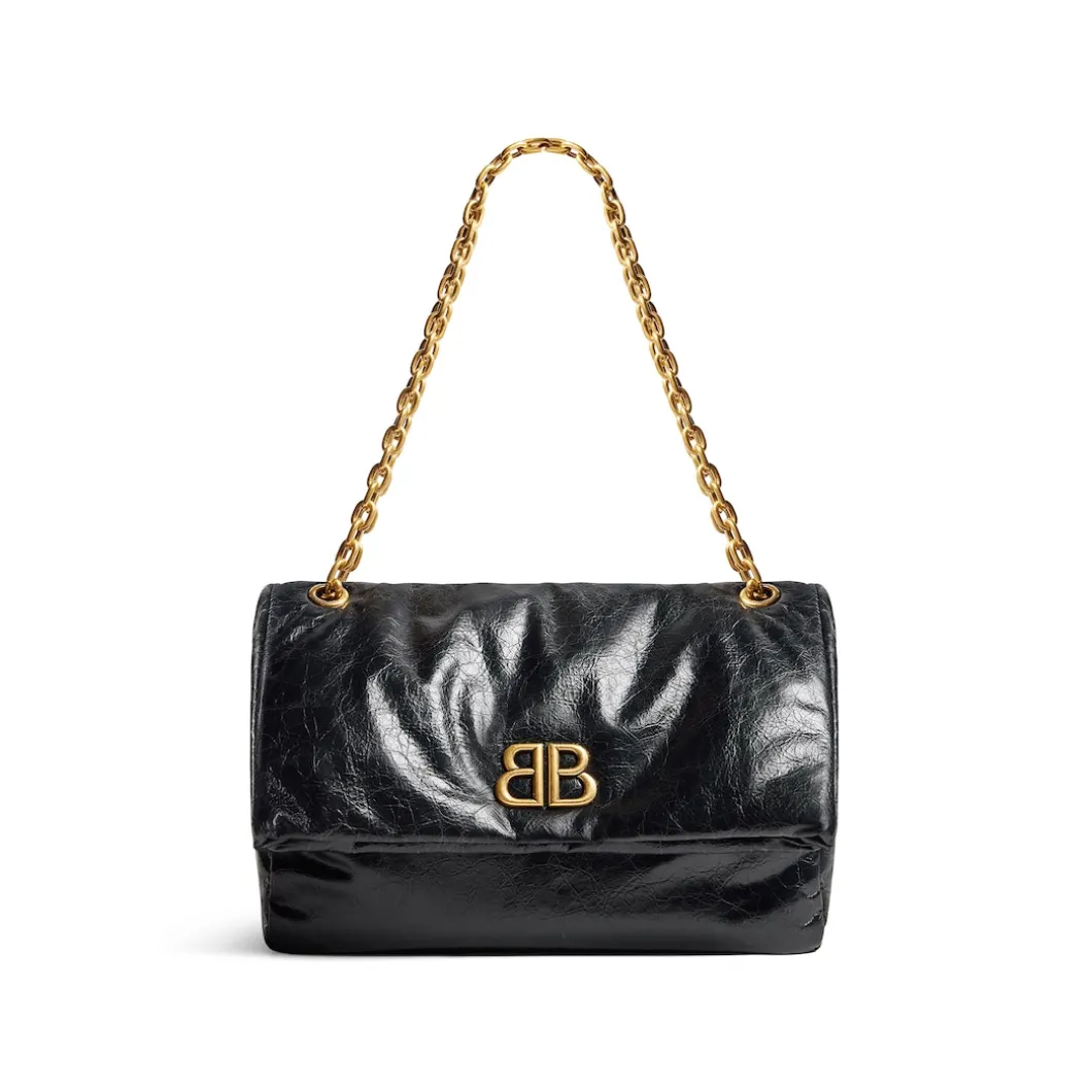 Women's Monaco Medium Chain Bag in Black