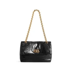 Women's Monaco Medium Chain Bag in Black