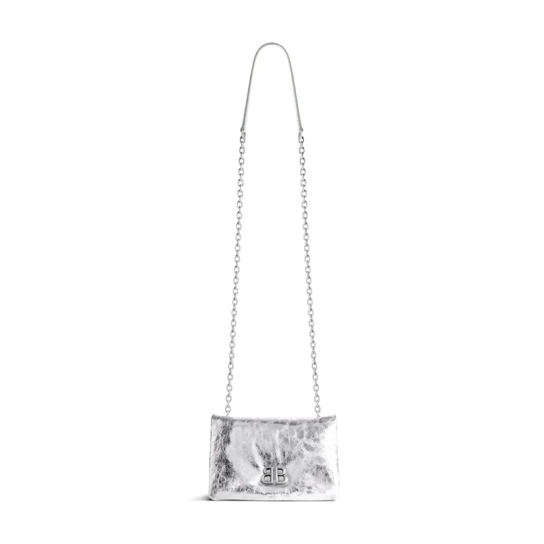Women's Monaco Nano Bag Metallized in Silver
