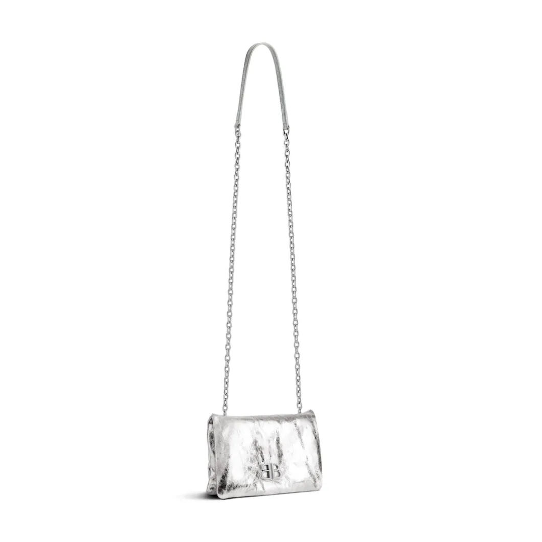Women's Monaco Nano Bag Metallized in Silver