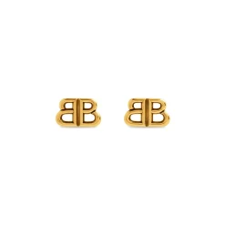 Women's Monaco Stud S Earrings in Antique Gold