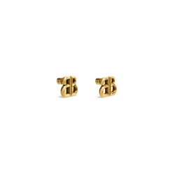 Women's Monaco Stud S Earrings in Antique Gold