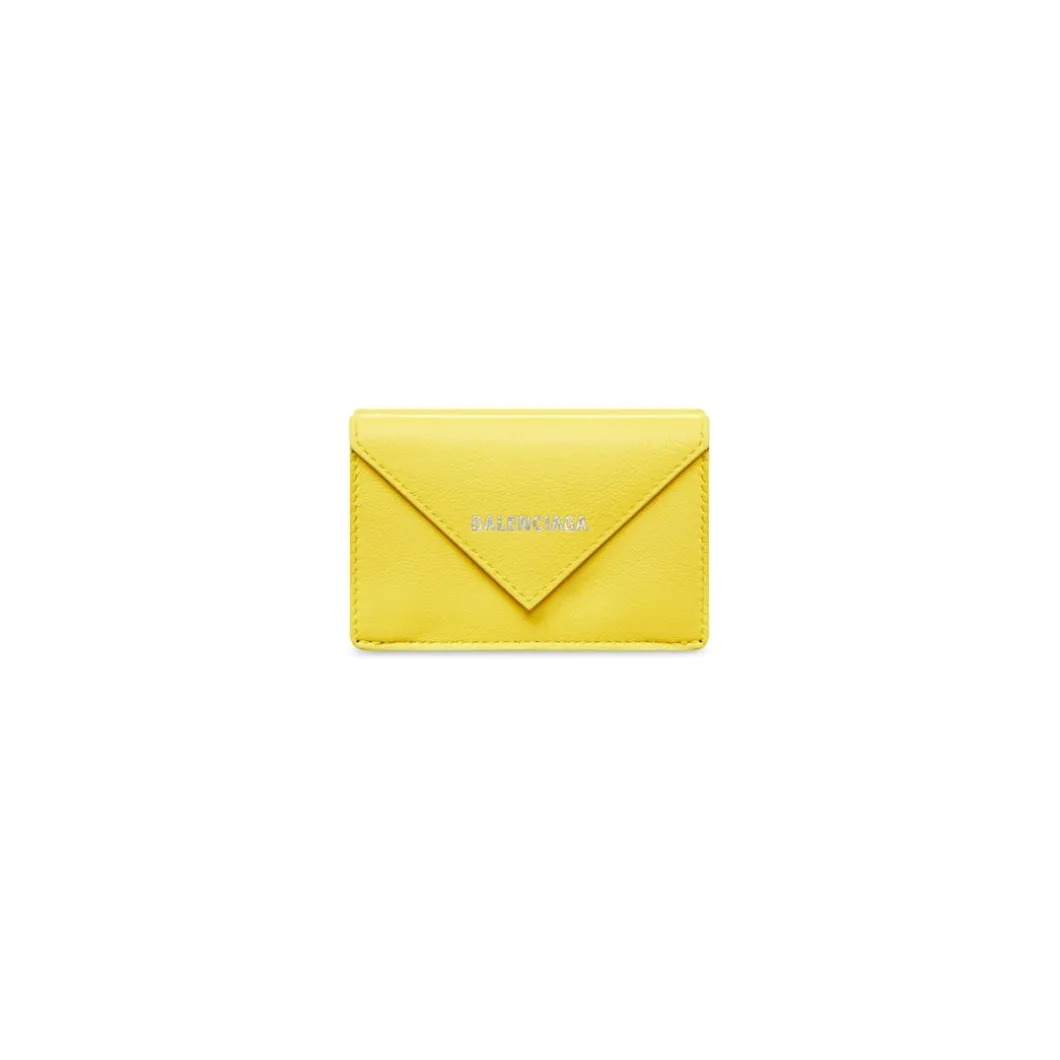 Women's Papier Mini Wallet in Yellow