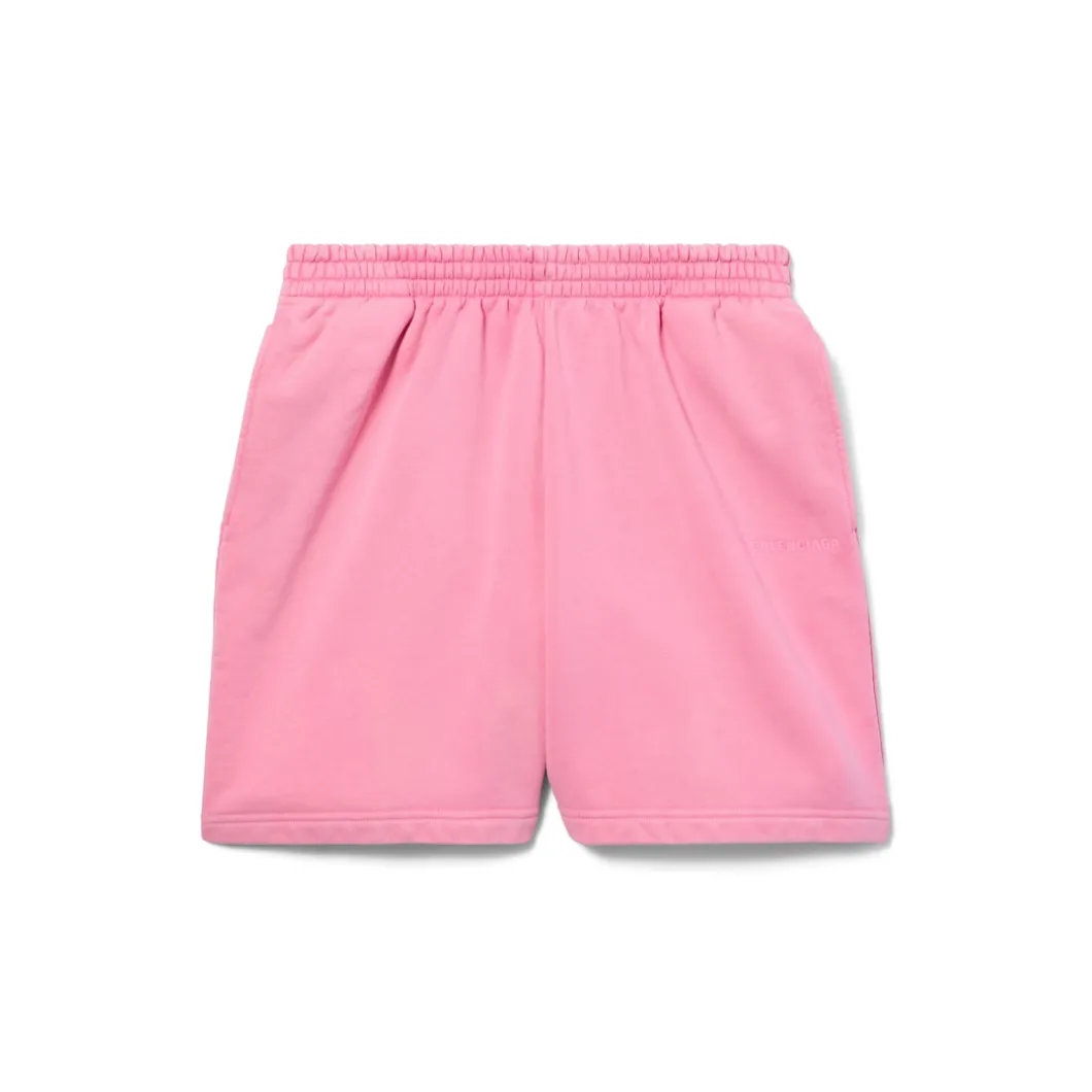 Women's Paris Strass Sweat Shorts in Faded Pink