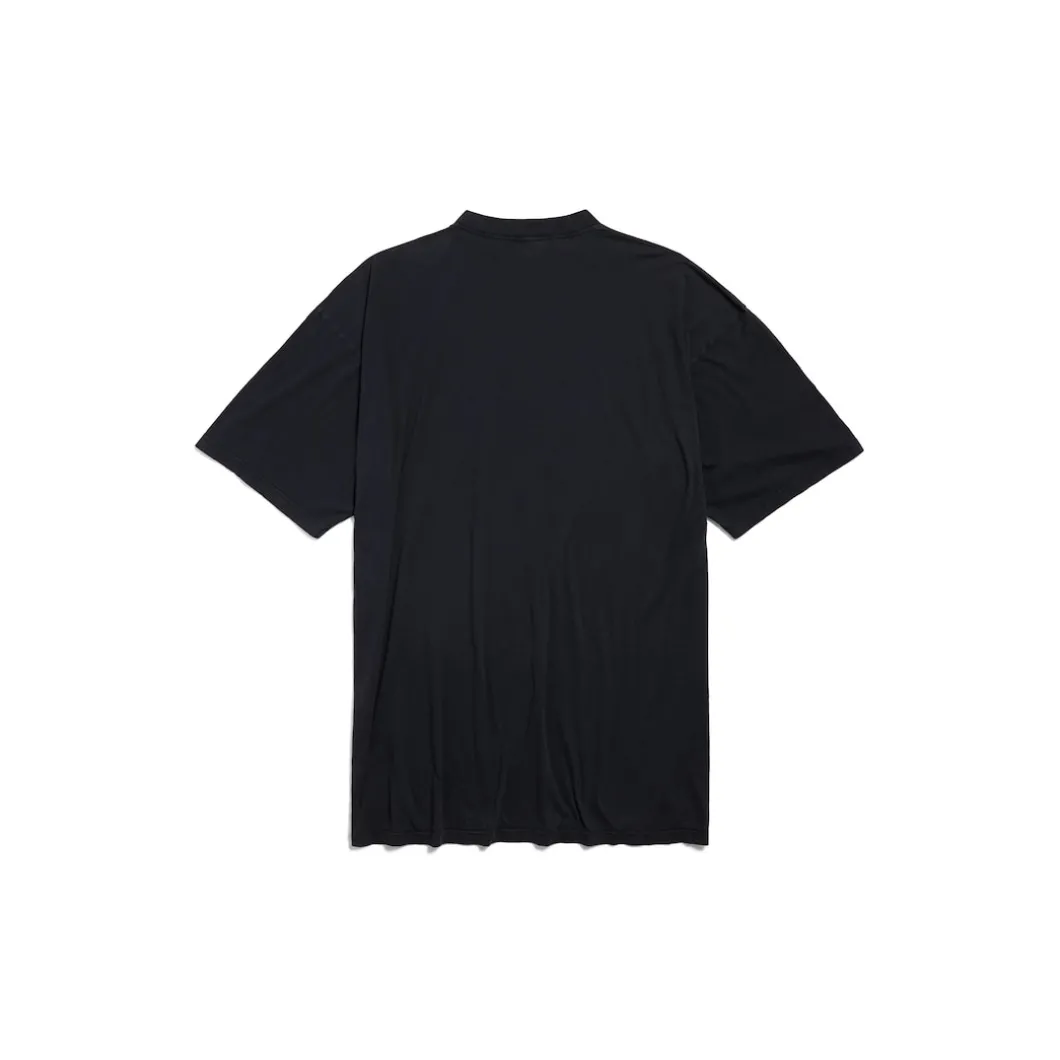 Women's Paris Strass T-shirt Dress in Black