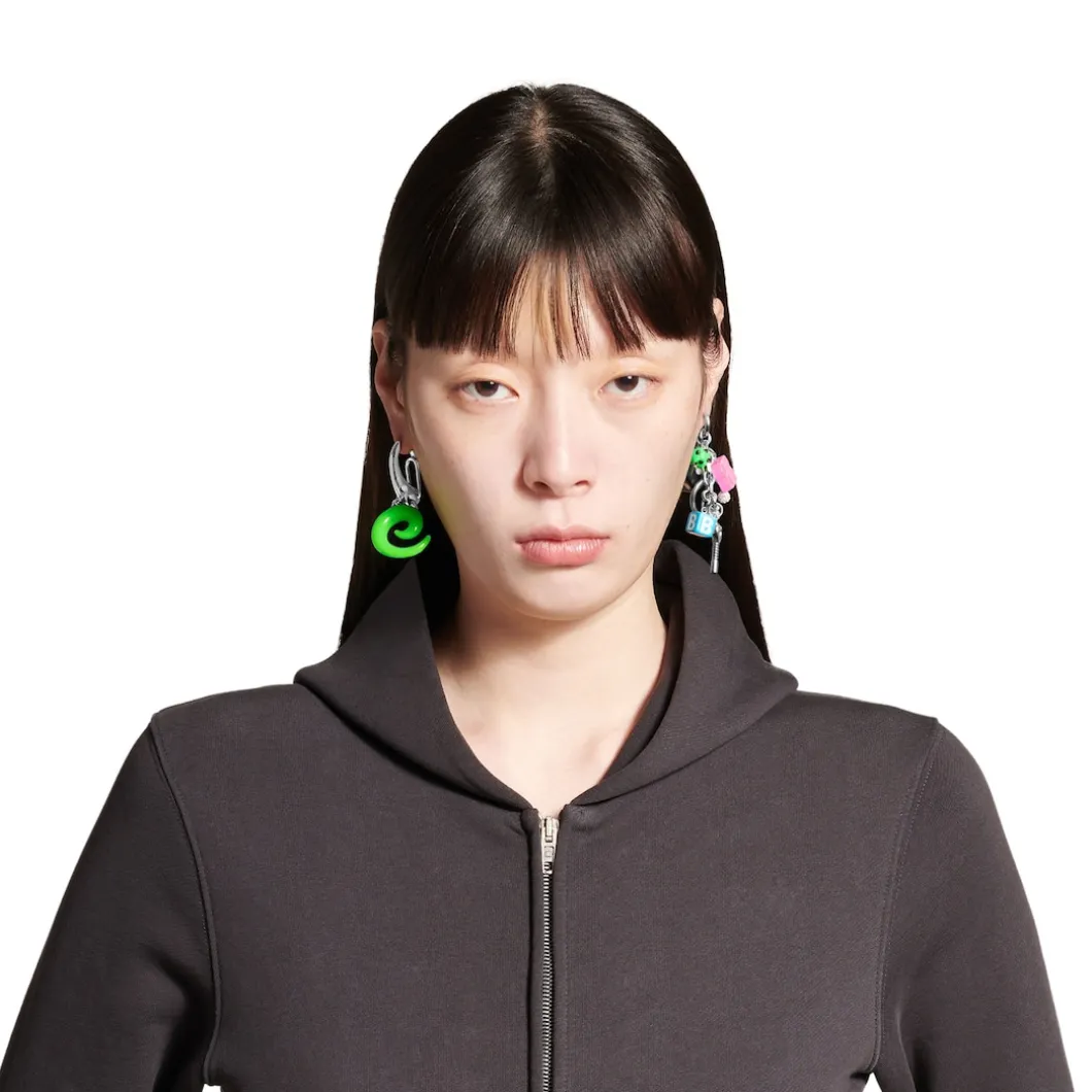 Women's Pigalle Collector Earring in Silver/multicolor
