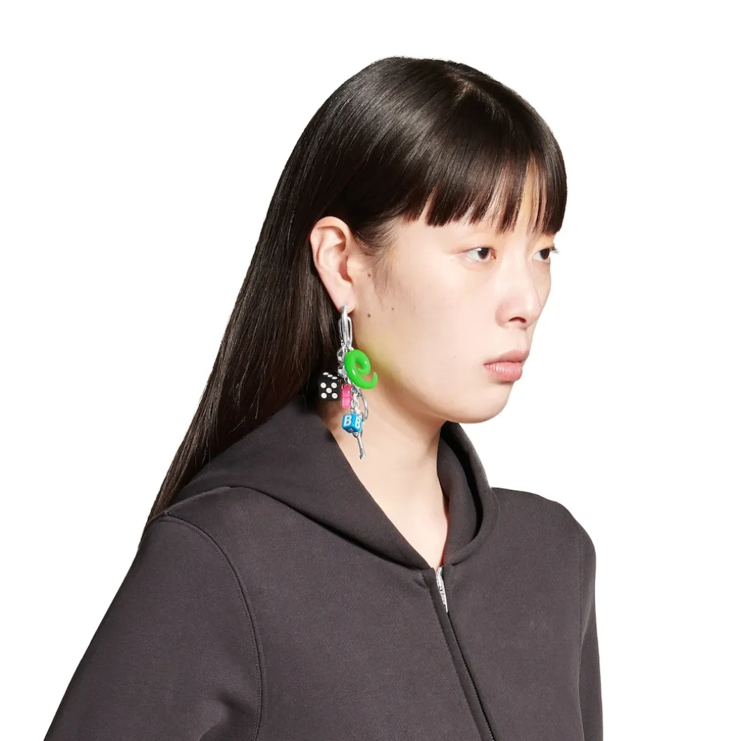 Women's Pigalle Collector Earring in Silver/multicolor