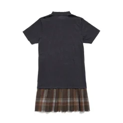 Women's Planet Earth Layered T-shirt Dress in Black/brown