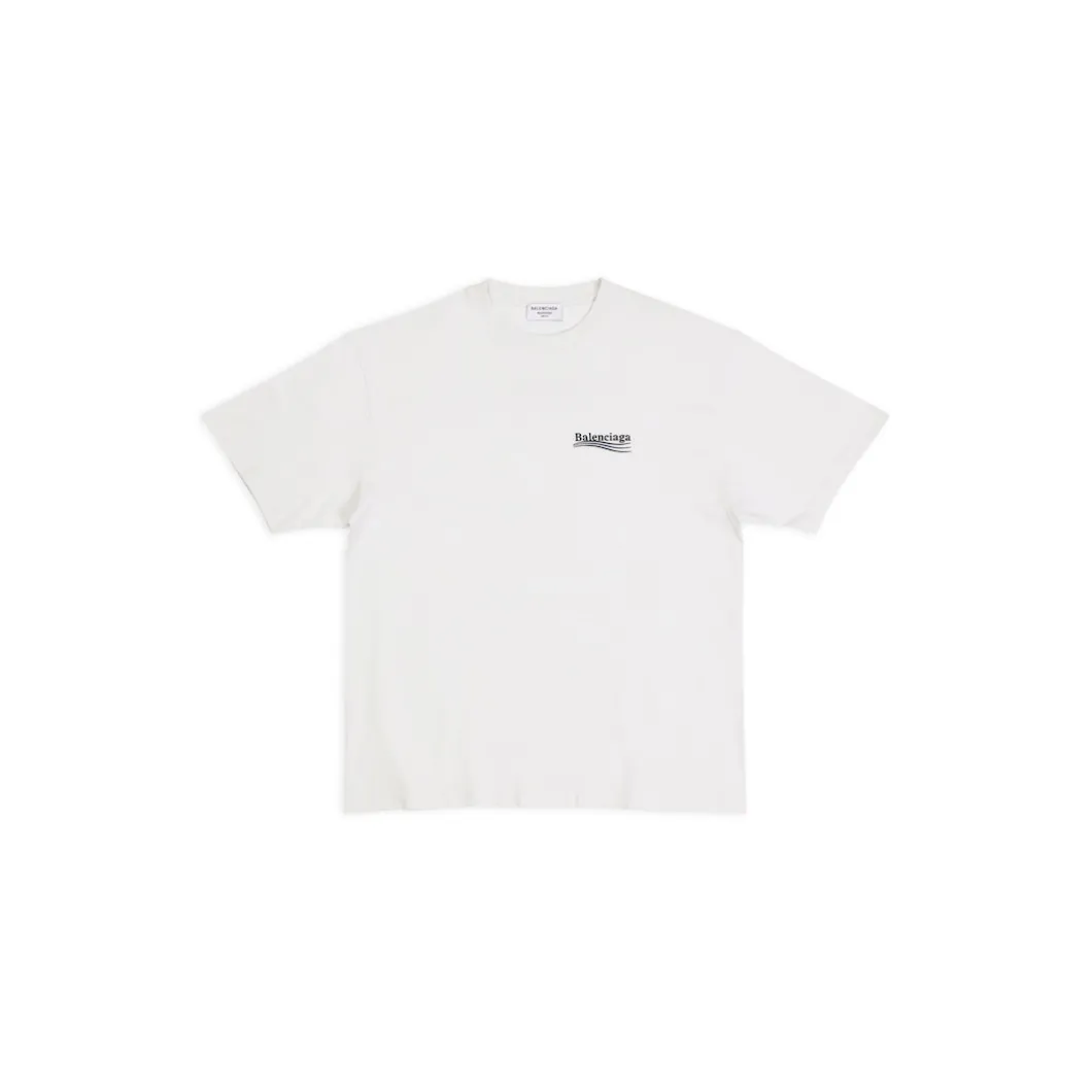 Women's Political Campaign T-shirt Large Fit in White
