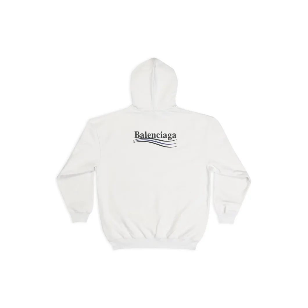 Women's Political Campaign Hoodie Medium Fit in White