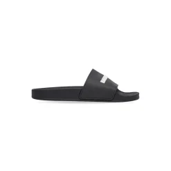 Women's Pool Slide Sandal in Black/white