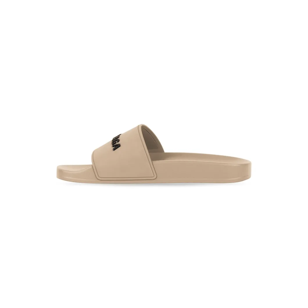 Women's Pool Slide Sandal in Beige