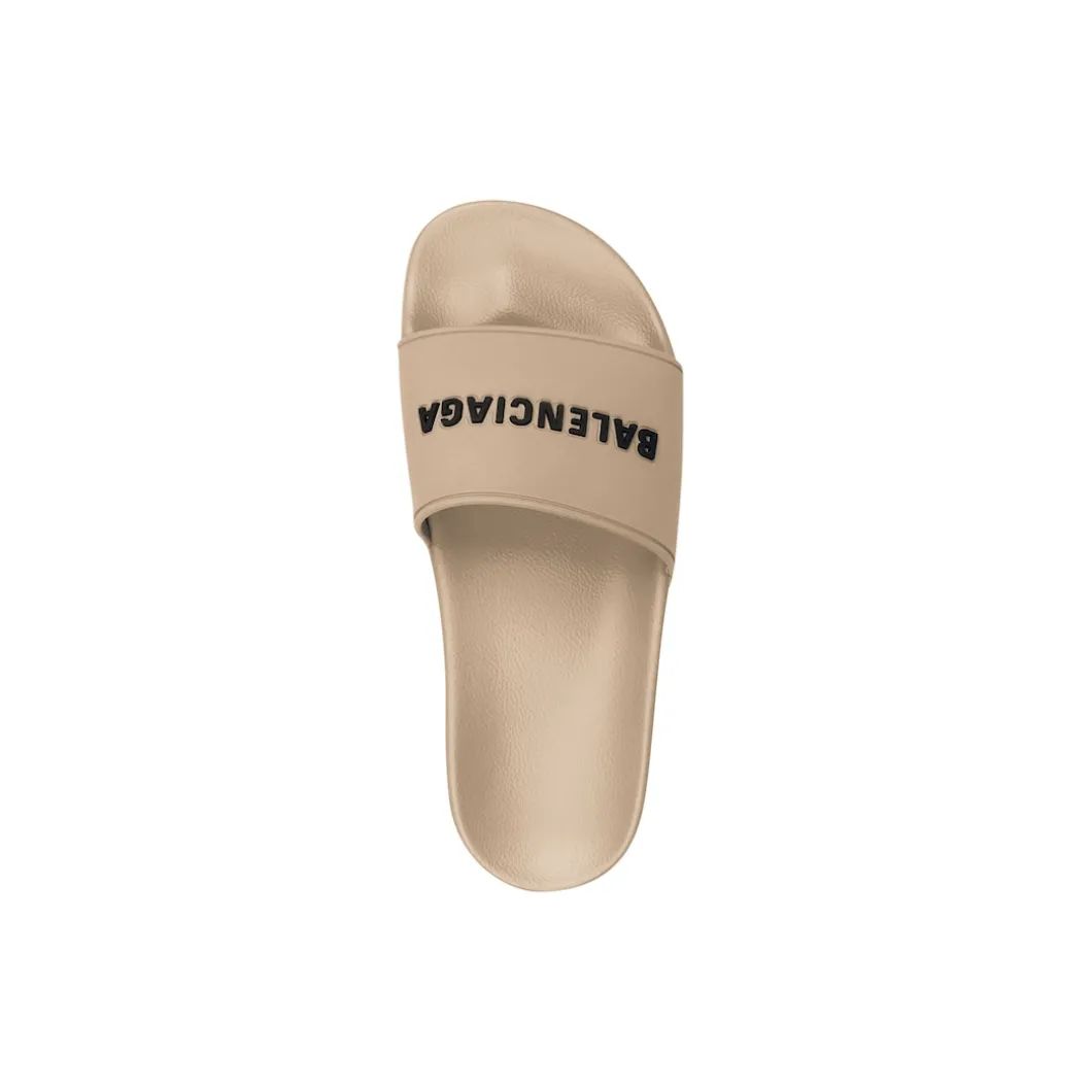 Women's Pool Slide Sandal in Beige