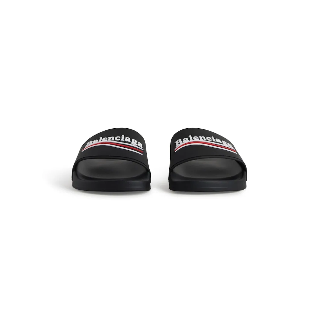 Women's Pool Slide Sandal in Black