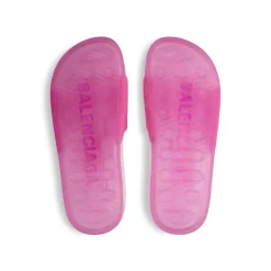Women's Pool Transparent Slide Sandal  in Pink