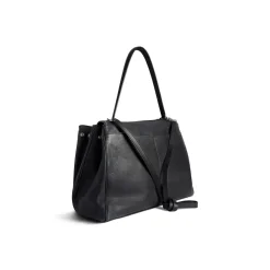 Women's Rodeo Large Handbag Used Effect With Charms in Black