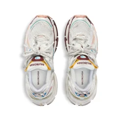 Women's Runner Sneaker  in White/yellow/pink/blue