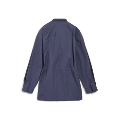 Women's Shirt Mini Dress in Faded Blue