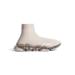 Women's Speed 2.0 Full Clear Sole Recycled Knit Sneaker in Light Beige