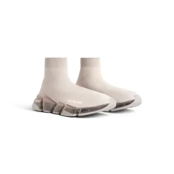Women's Speed 2.0 Full Clear Sole Recycled Knit Sneaker  in Light Beige