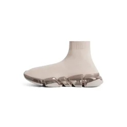 Women's Speed 2.0 Full Clear Sole Recycled Knit Sneaker  in Light Beige