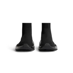 Women's Speed 2.0 Full Clear Sole Recycled Knit Sneaker  in Black